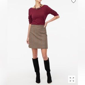 J. Crew Factory Wool Mini Skirt